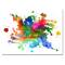 Designart - Splashes of Colors - Abstract Oil Painting Canvas